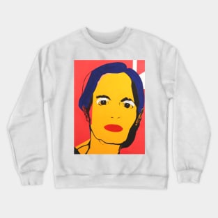 Pop Art Woman Face Crewneck Sweatshirt